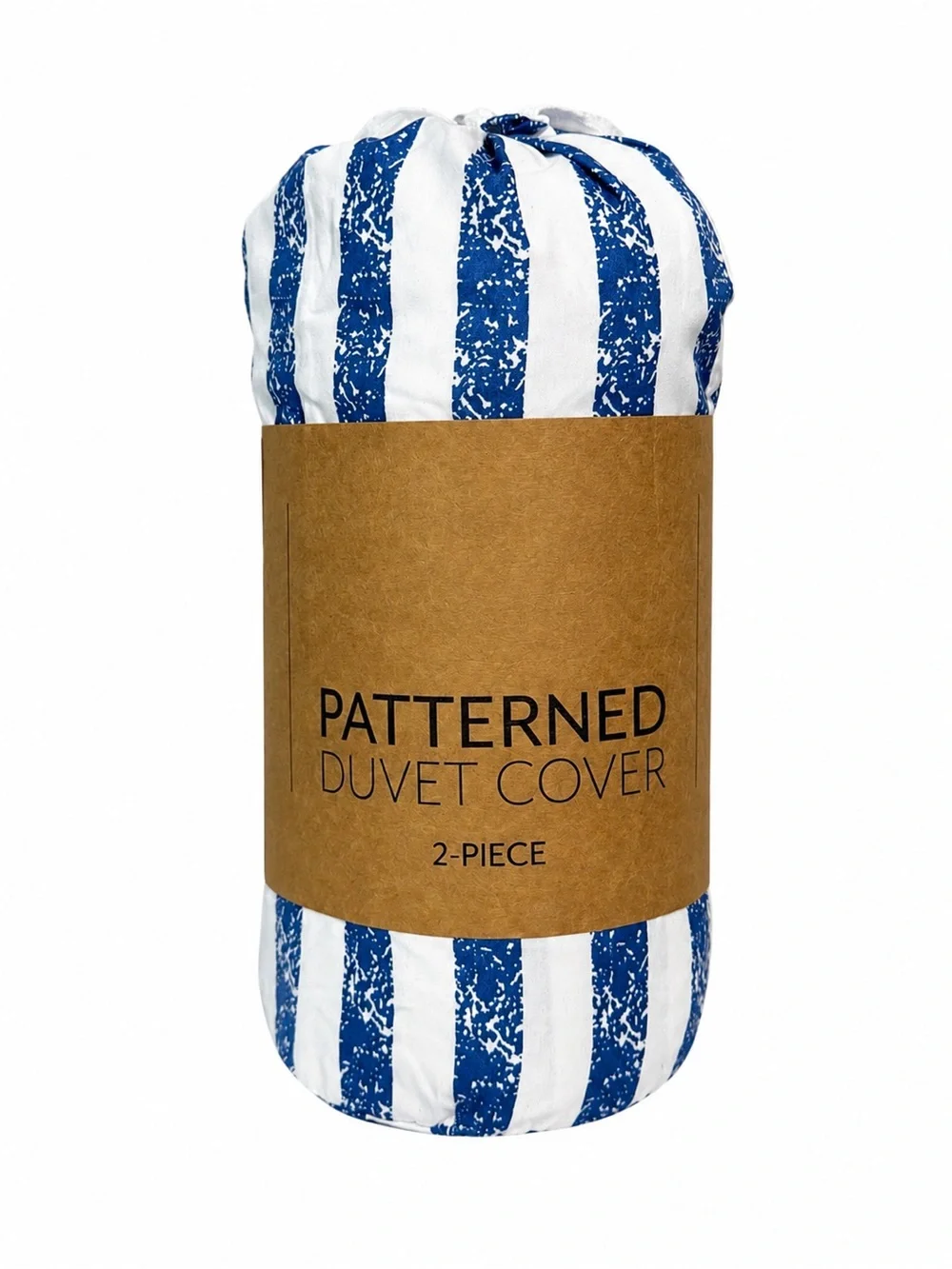 New Twin XL Navy White Striped Duvet Cover Set
